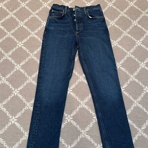 Agolde Dark and Light Blue Women's Jeans